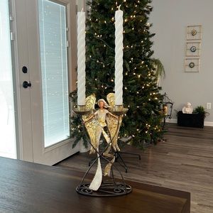 Angel candle holder